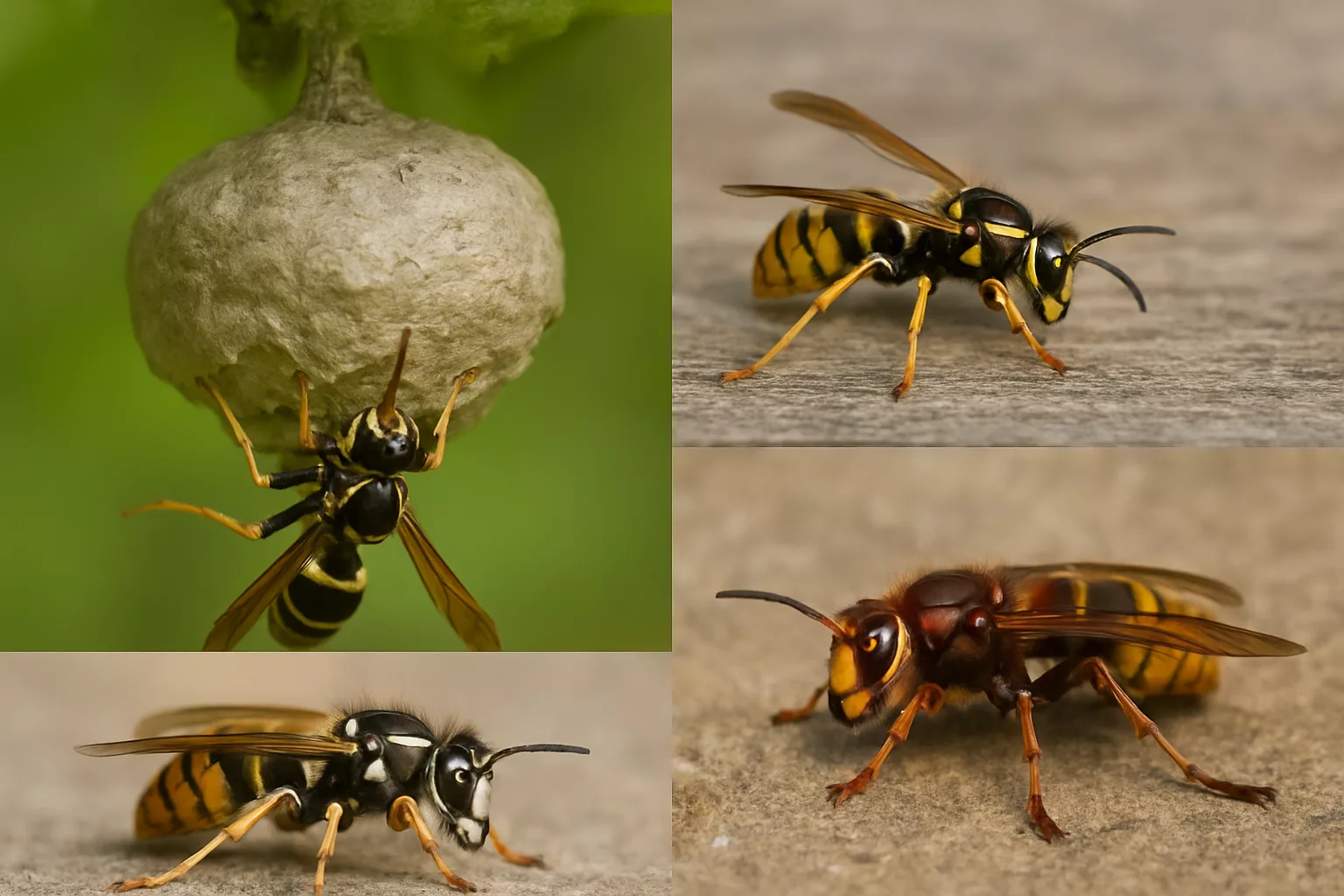 Wasps and hornets species