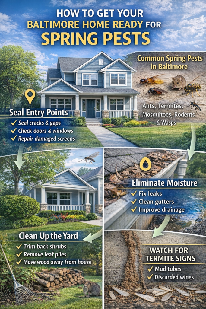 How To Get Your Baltimore Home Ready For Spring Pests 1 How to get your baltimore home ready for spring pests infographic